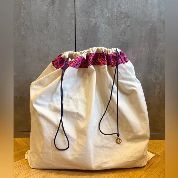 Tory Burch Blue and Cream Women's Tote Bag - Picture 3 of 10